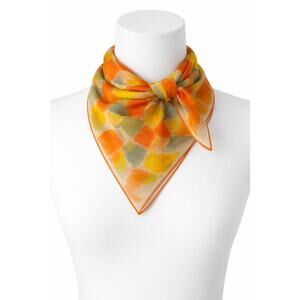 Vintage Vera Neumann 20x20 Abstract Print Scarf - Bright 60s/70s Design, Signed